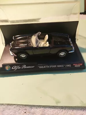 ALFA ROMEO GUILETTA  1/43 HIGHLY DETAILED Miniature Model  BLUE ON STAND AS IS • $8.50