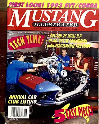 Mustang Illustrated Magazine June 1992 • $7.99