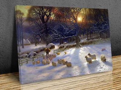 Beneath The Snow Encumbered Branches Mounted Canvas Print • £14.99