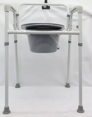 Steel 3-in-1 Commode Portable Toilet B3400-1 By Veterans Medical Supply   TF • $58.79