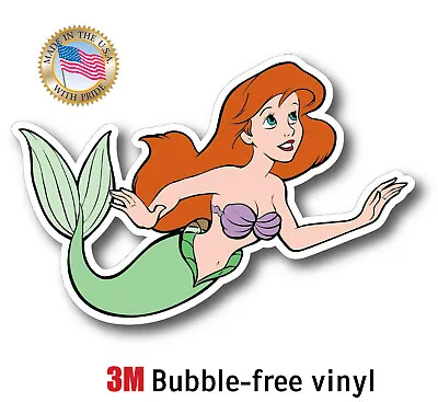 Little Mermaid Decal 3m Sticker Made In Usa Window Car Bike Laptop Window • $3.79