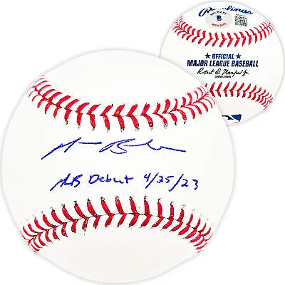 Michael Busch Autographed Baseball Dodgers Mlb Debut 4/25/23 Beckett Witness • $119