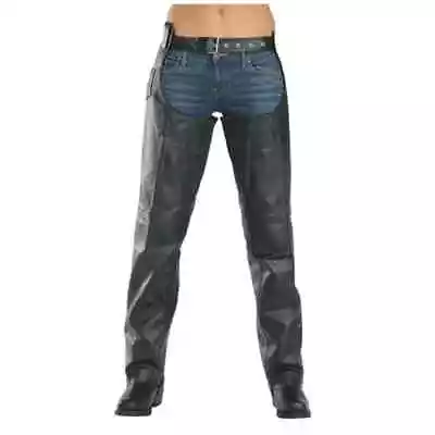 XELEMENT NEW $130 7553 Advanced Dual Comfort Leather Chaps Black Size 20 • $49.99