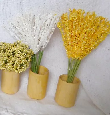 Dried Flower Selection In Wood Vases / Pots - Miniatures / Crafts & Arrangements • $6.17