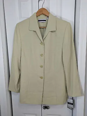 Amanda Smith NWT Women's Size 12 Blazer Suit Jacket Beige • $36