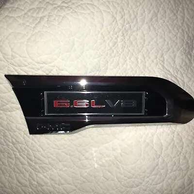 2019-2021 GMC Sierra 6.2l V8 Right Side Fender Emblem Logo Badge # 654593565 • $29.99