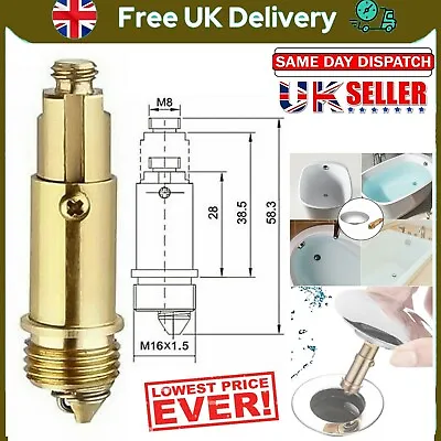 £3.69 • Buy M8 Replacement Basin Sink Bath Waste Pop Up Click Clack Push Button Plug Bolt