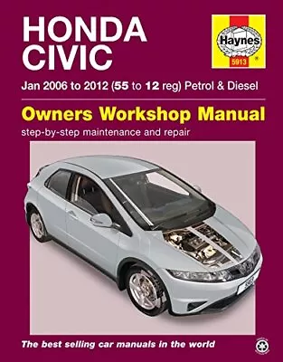 Honda Civic (Jan 06 - 12) Haynes Repair Manual By Anon Book The Cheap Fast Free • £15.99