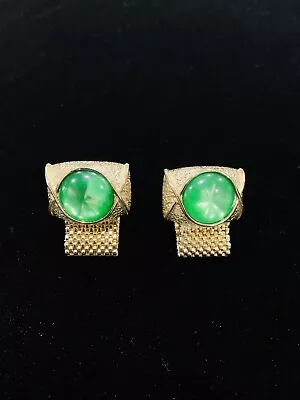 Stunning Pair Of Vintage Goldtone Wrap Around Mesh Cufflinks. Excellent Cond • $11.60