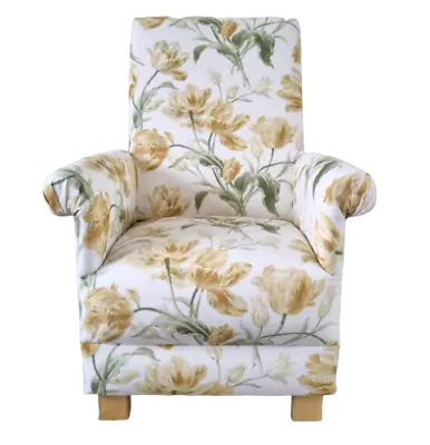 Laura Ashley Fabric Adult Chairs Armchairs Accent Gosford Camomile Yellow Floral • £229.99