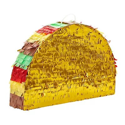 Taco Pinata For Cinco De Mayo Mexican Birthday Party Decorations Small 17x10  • $21.99