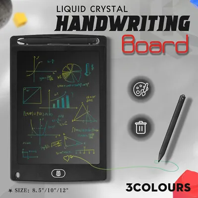 LCD Writing Pad Doodle Digital Kids Learning Electronic Drawing Reusable Tablet • $8.75