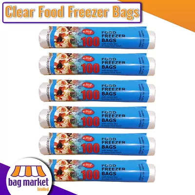 Large 12  X 18  Clear Food Freezer Bags - Roll - Fruit Veg Meat Storage Poly • £37.99