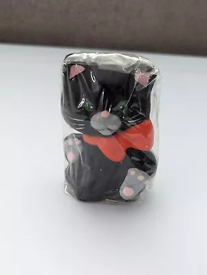 Vintage Gibson Greetings Halloween Black Cat Candle • $16