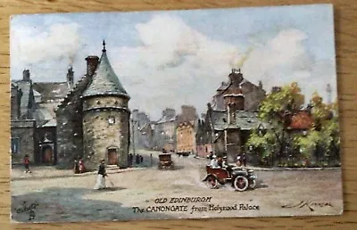 RP  Tucks Oilette. Old Edinburgh From Holyrood Palace With Vehicles  • £1.50