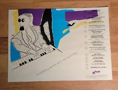 Vintage 1986 Boston Globe Jazz Festival Poster Concert • $29.99
