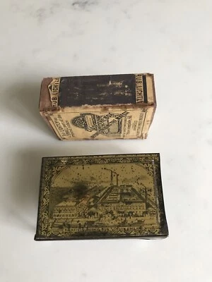 £15 • Buy BRYANT & MAYS MATCHES FAIRFIELD WORKS LARGE VINTAGE  METAL HOLDER & MATCHBOX 3x2