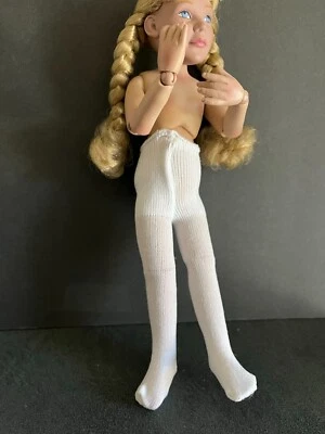 $8 • Buy Lot Of 4 White Doll Tights For A LeeAnn Or LouLou  Size Doll By D.Bastien