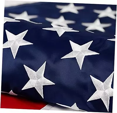 American Flag: Longest Lasting US Flag Made From Nylon Embroidered 5x8 Ft • $72.06