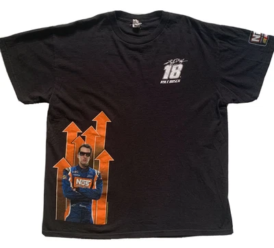 £22.02 • Buy NASCAR Kyle Busch 18 NOS Energy 2009 Mens T Shirt Size L Racing Genuine Tee