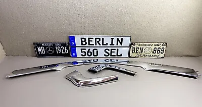 Mercedes Benz W126 Complete Set Of Front Bumper Chrome Europe Style New Original • $1400