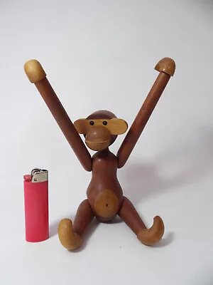 Vintage 1951 KAY BOJESEN Teak Articulated MONKEY SIGNED/Copyright • $720