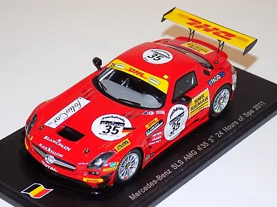 1/43 Spark Mercedes Benz SLS AMG Car #35 3rd In 2011 24 Of Spa  SB013 • $89.95