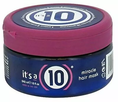 It's A 10 Ten Miracle Hair Mask Masque Deep Conditioner Repair Treatment 8oz • $18.99