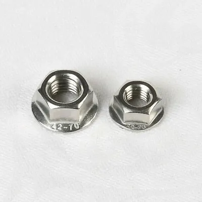 £4.31 • Buy Exhaust Manifold Flange Nuts Serrated, M8 X 1.25 Or M10 X 1.5 A2 Stainless Steel