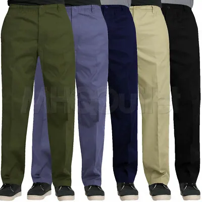 Mens Elasticated Waist Work Casual Rugby Trousers Pants Smart Rugby Trousers  • $23.93