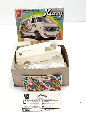 Vintage AMT Chevy Custom Van Xtasy 1/25 Model Kit T401 UNBUILT SEE PICS - READ • $59.90