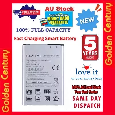 $16.95 • Buy 2021 Battery BL-51YF Fits LG G4 H815 LS991 VS986 VS999 3000mAh