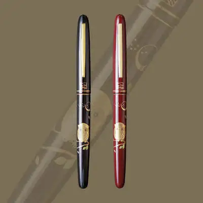 Wancher X Kuretake Fountain Pen Modern Maki-E Fukurou Owl Black/Red From Japan • $119.80
