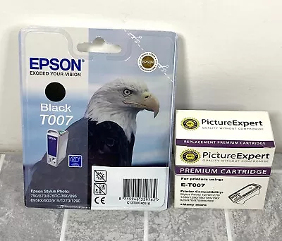 £8.99 • Buy 2 X Epson T007 Black Ink Cartridges Unopened & Sealed