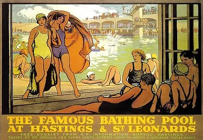 £8.99 • Buy A3 Travel Art Poster Hastings And St Leonards Railway
