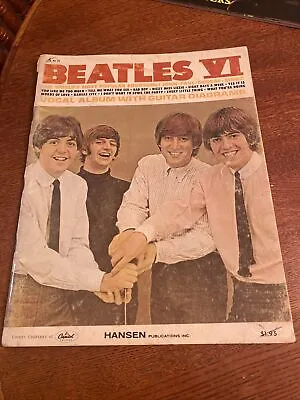 Vintage Beatles VI Songbook - Vocal Album With Guitar Diagrams 1965 W/ Photos • $9.99