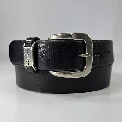 Arizona Jean Company Black Genuine Leather Belt - Men's Size 32/80 • $14