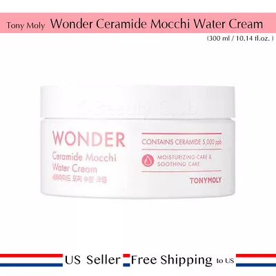 Tony Moly Wonder Ceramide Mocchi Water Cream 300 Ml Double-Moisture Ceramide USA • $18.90