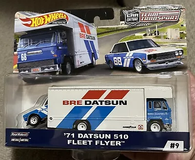 Hot Wheels Team Transport Bre '71 Datsun 510 Fleet #9 • $39