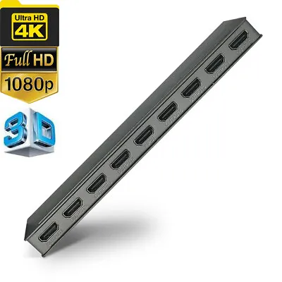 8 Port 4K HDMI 1.4 Splitter 1X8 Distributes 1 HDMI Source To 8 HDMI Displays • $44.99