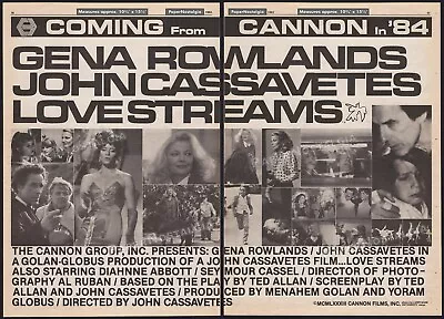 LOVE STREAMS - Original 1983 Trade AD / Poster _ John Cassavetes _ Gena Rowlands • $24.99