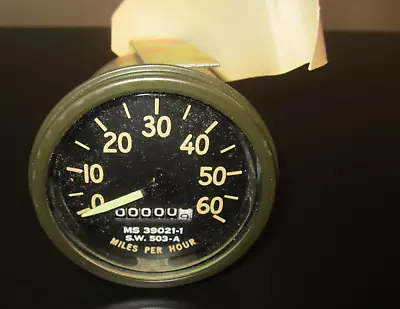 NOS Military M38 M38A1 Jeep M151 DODGE M37 60MPH SPEEDOMETER S.W-503-A MS39021-1 • $49.99