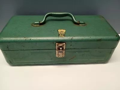 VTG  MY BUDDY No. 251 GREEN METAL TACKLE TOOL BOX • $22.98