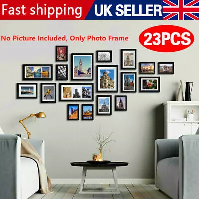 23PCS Large Multi Picture Photo Frames Wall Art Decoration Memories Home Office • £20.98