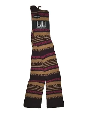 Knee High Socks B.ella Ladies Wool Cashmere Angora Blend Inga Merlot New USA • $24