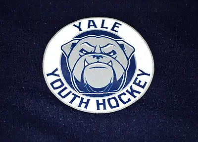 Yale Bulldogs Youth Hockey Jersey Boys Size LARGE  Navy Blue • $18.99