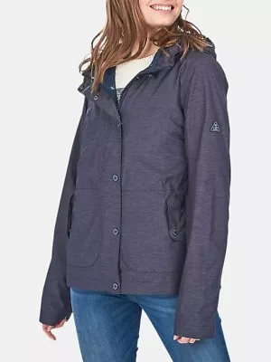 BNWT Barbour Coastal Sooty Waterproof Jacket Navy Marl Blue Size 12 RRP £189 • £80