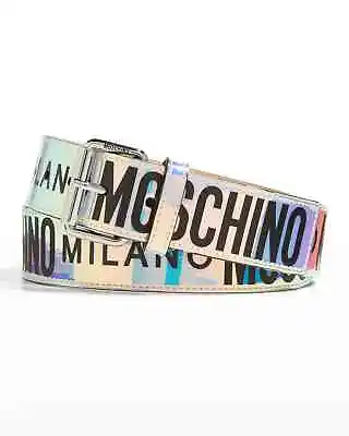 Moschino Iridescent Logo Belt Men's Designer Belt • $149.99
