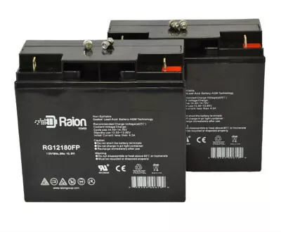 Raion 12V 18Ah Merits Health Mini-Coupe S539 Battery - 2 PK • $72.95