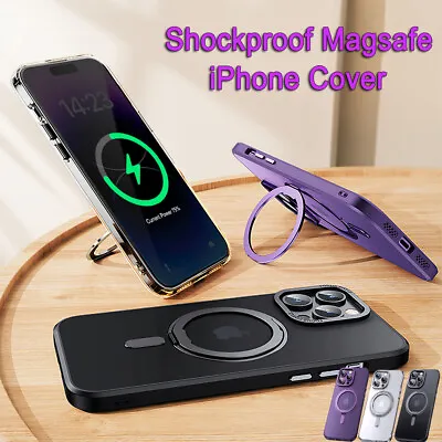 MagSafe Magnetic Ring Holder Stand Case Cover For IPhone 15 14 13 12 11 Pro Max • $13.99